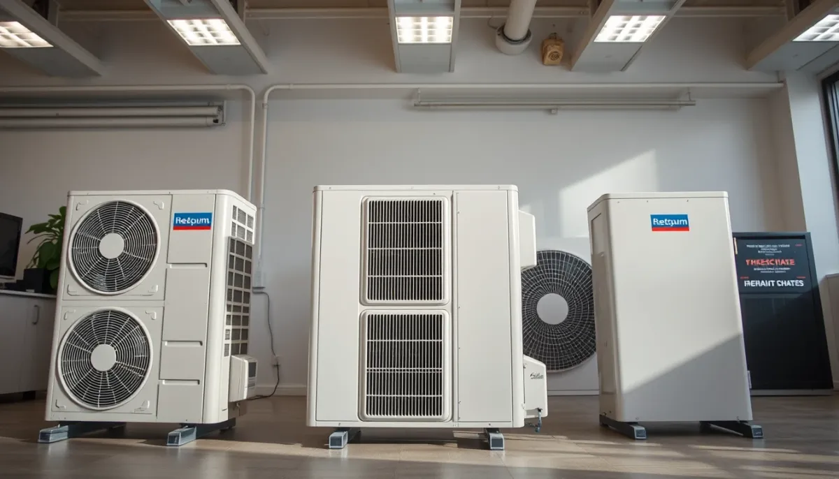 Comparatif de trois pompes à chaleur air/eau : Hitachi Yutaki, Atlantic et Daikin